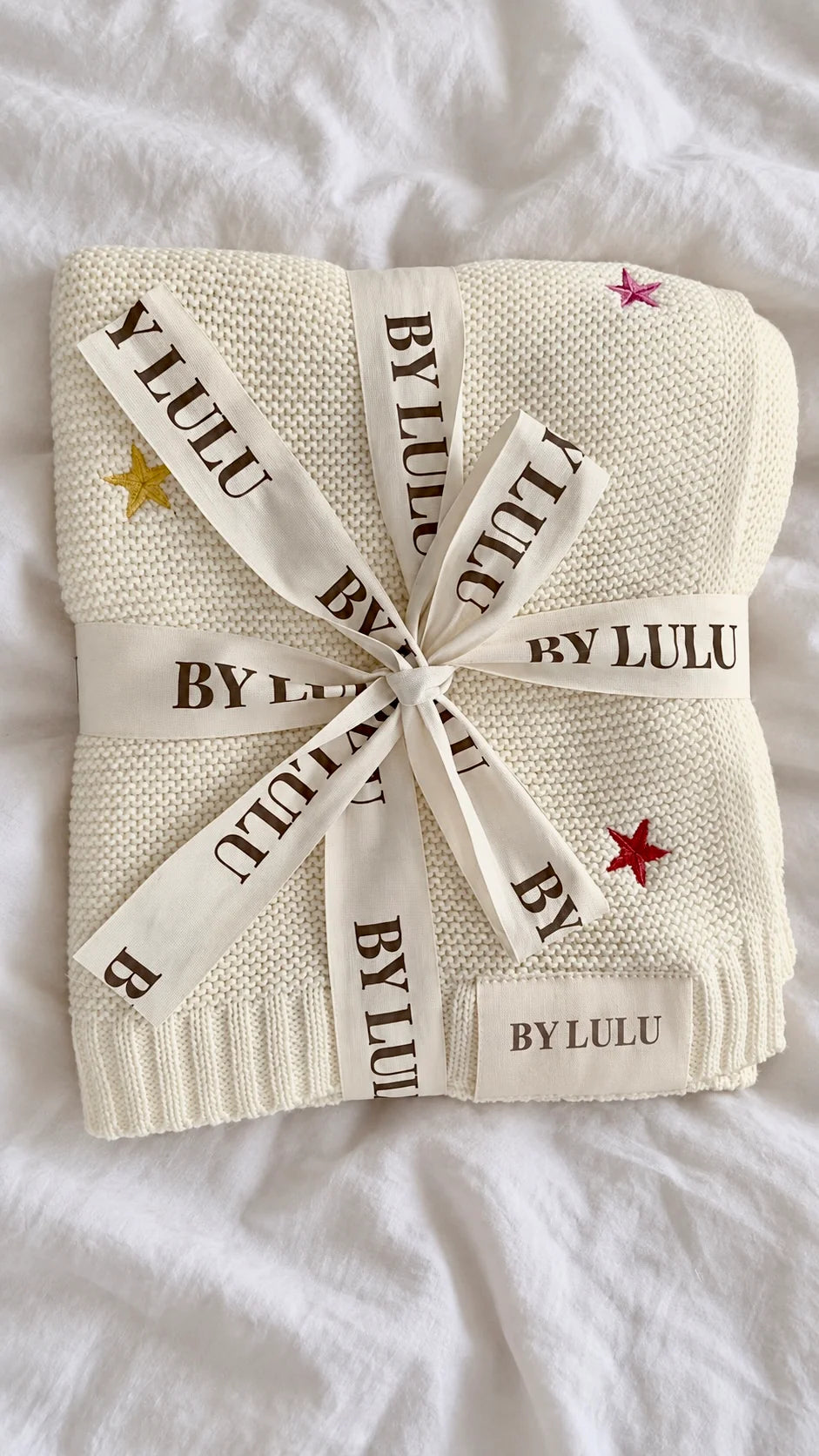 Stella’s Star Embroidery Baby Blanket (PREORDER - SHIPPING NOVEMBER)