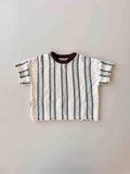 Retro Stripe Knit Top | Azure