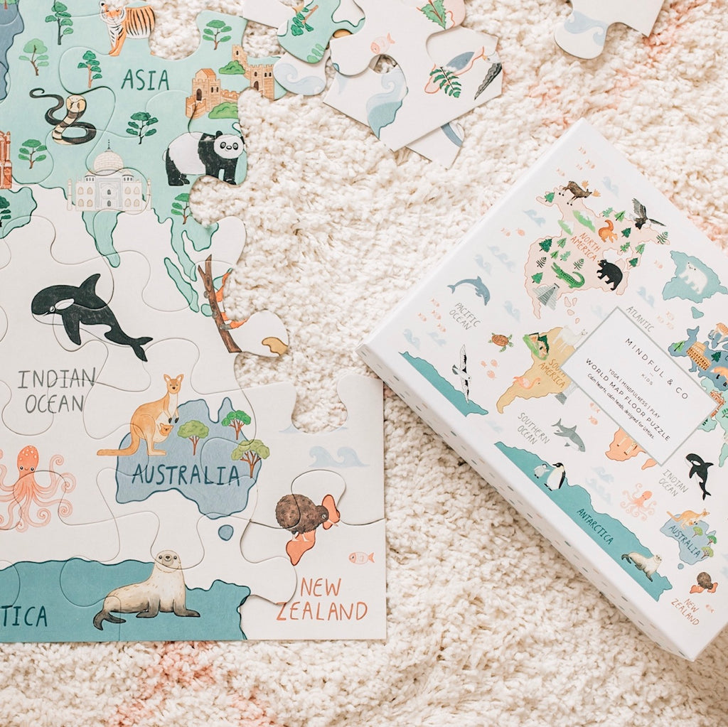 World Map Puzzle For Kids