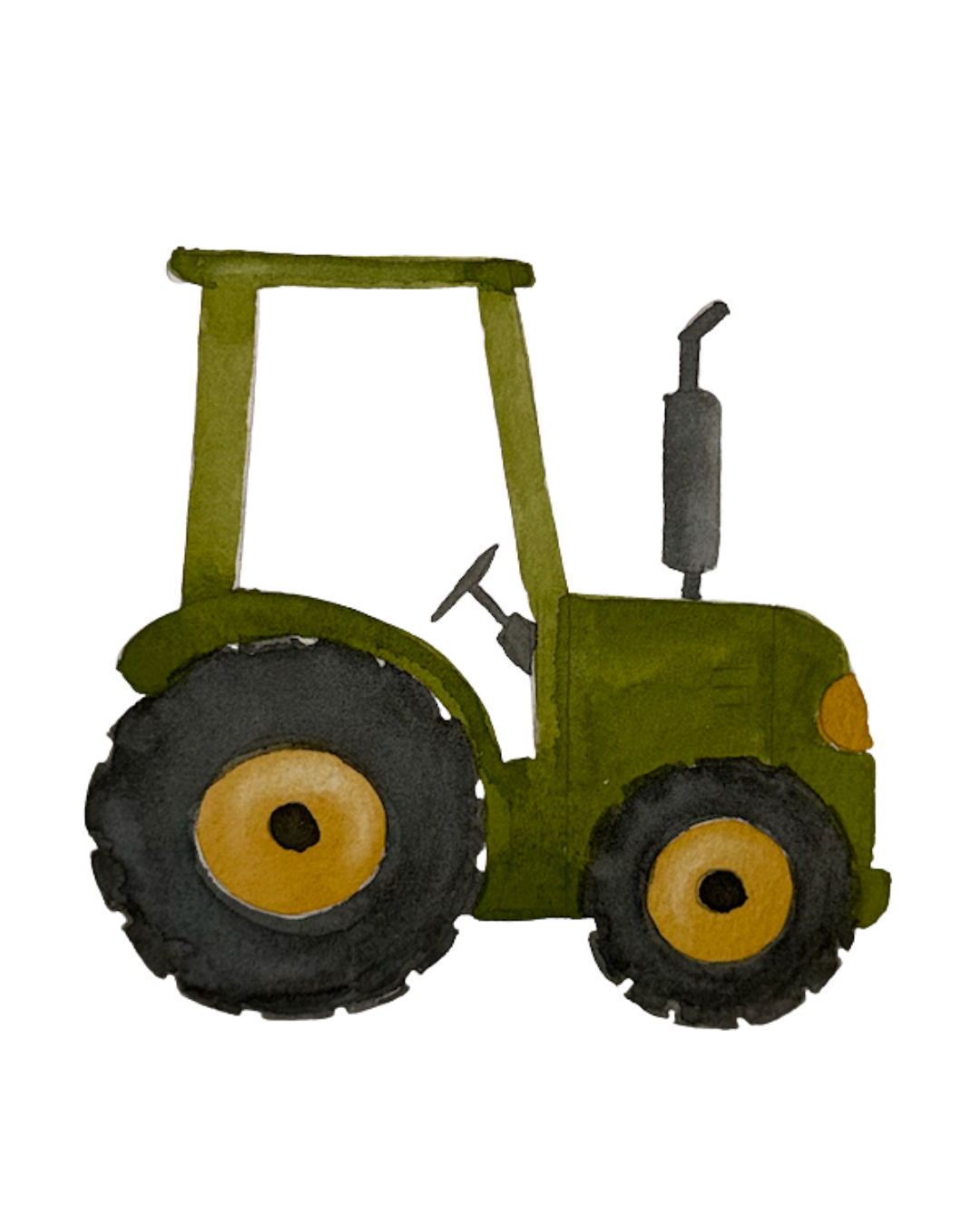 Water Colour Artwork Print - Tractor