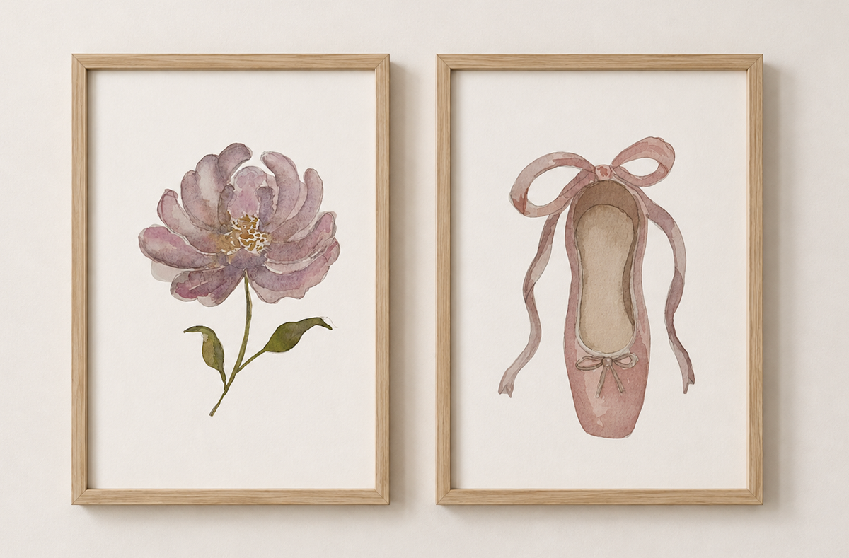 Water Colour Artwork Print - Flower