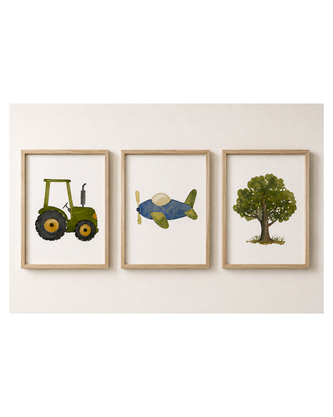 Water Colour Artwork Print - Plane