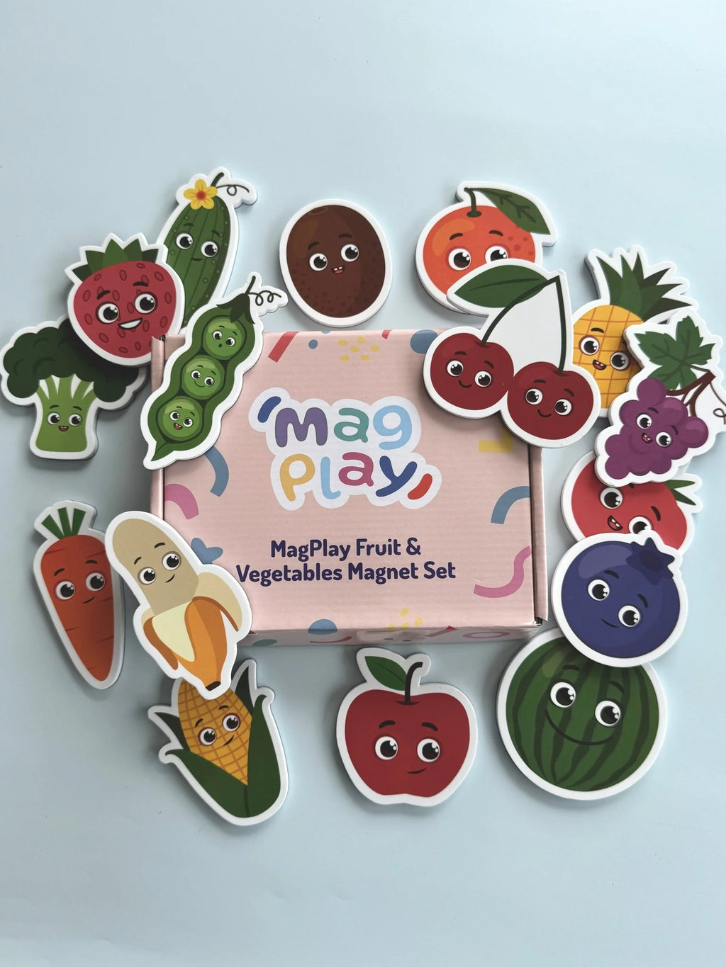 MagPlay Fruit & Vegetable Magnet Set