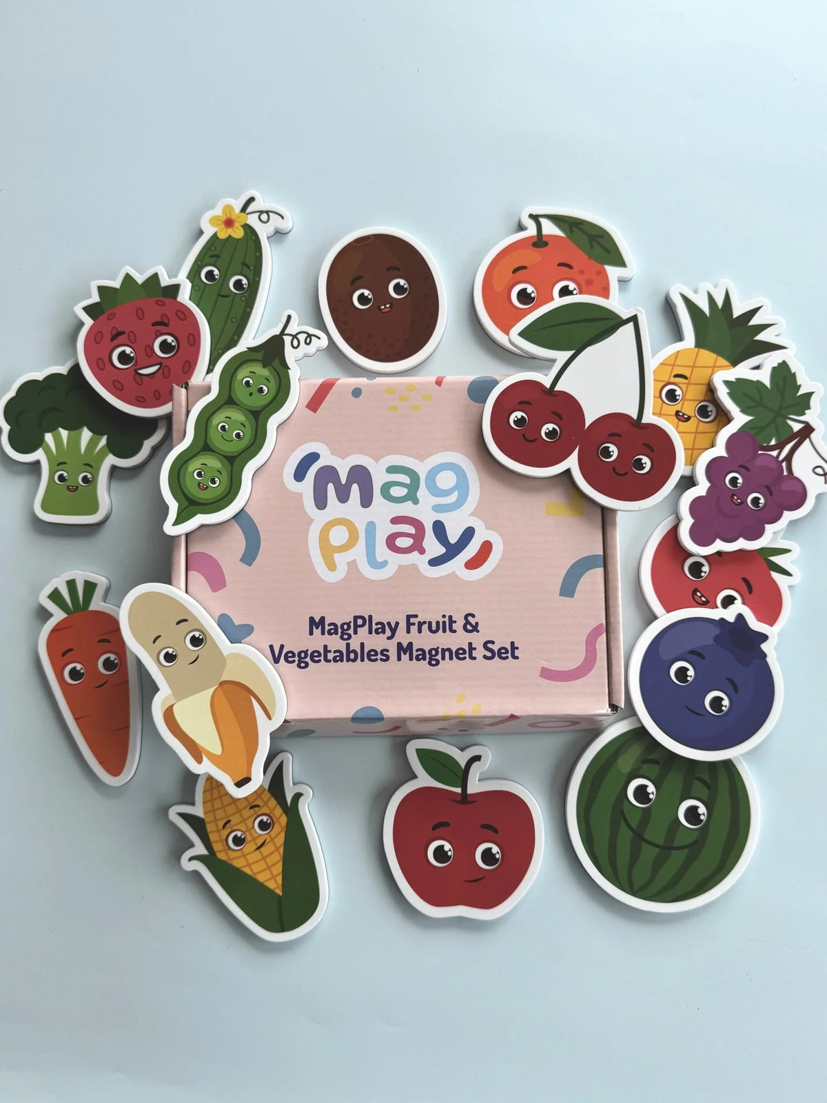 MagPlay Fruit & Vegetable Magnet Set